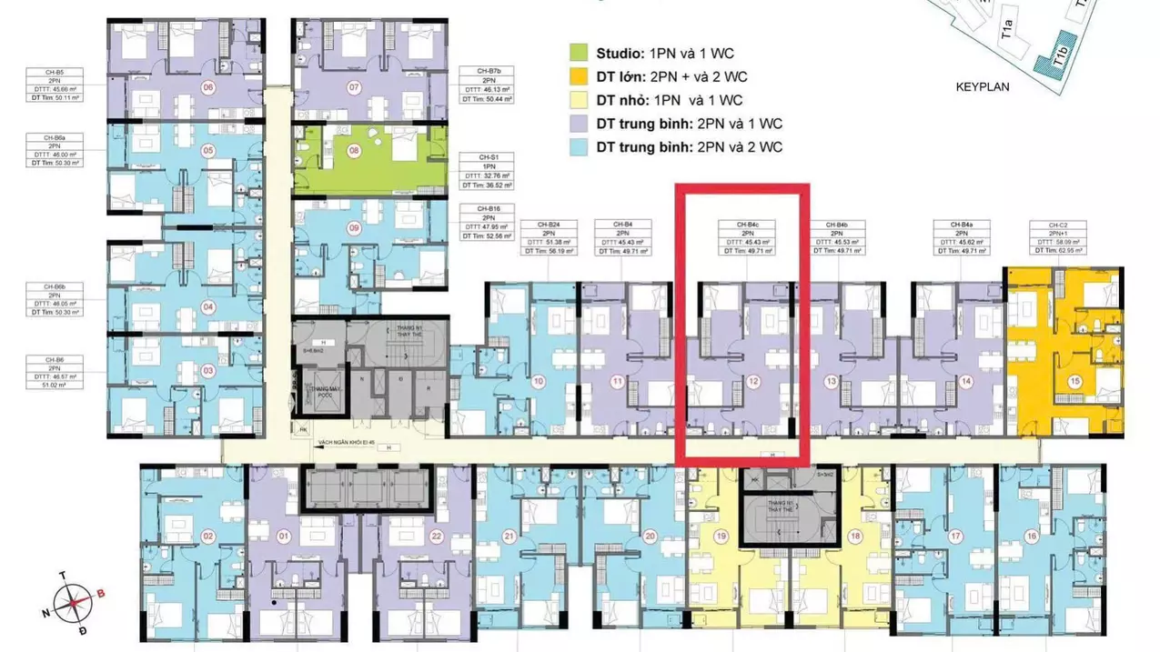 ???? CẦN BÁN 2PN – 1WC | 49M² | TẦNG TRUNG THÁP T1B | VIEW NỘI KHU-anh-1