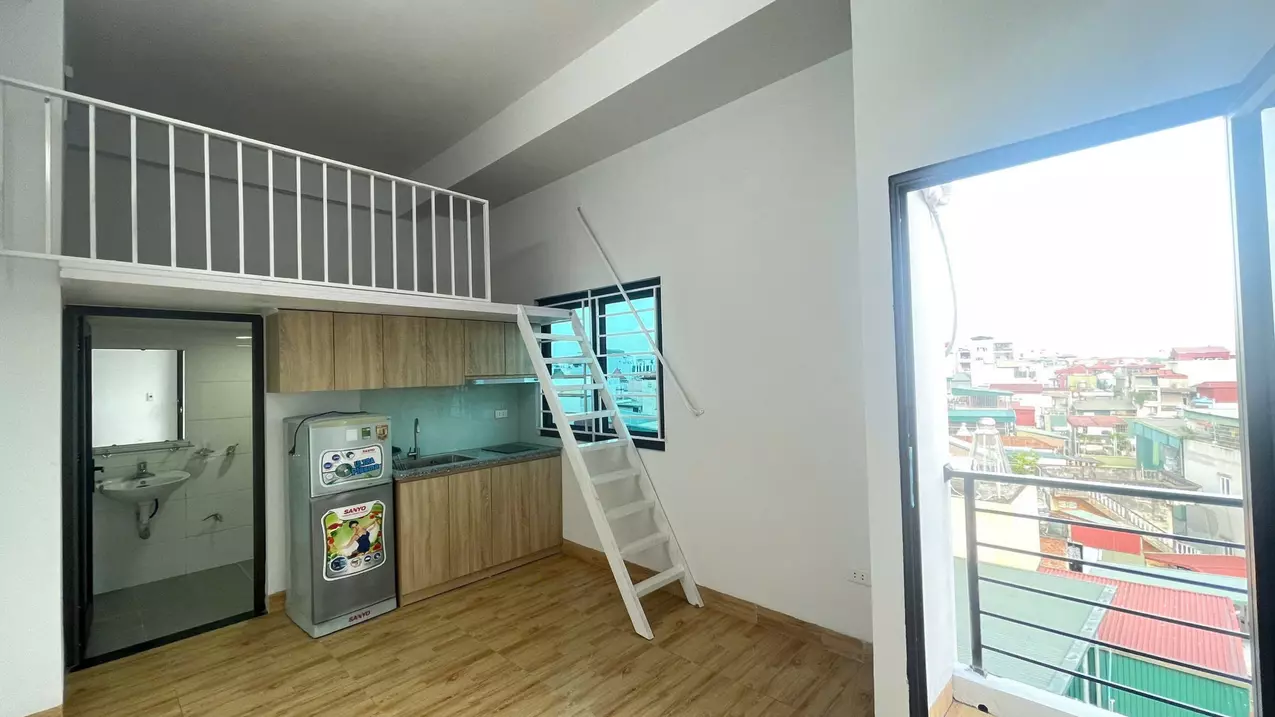 Cho thuê CC mini, có thang máy, gác xép, có ban công gần trường Bách-Kinh-Xây, 0981888335-anh-1