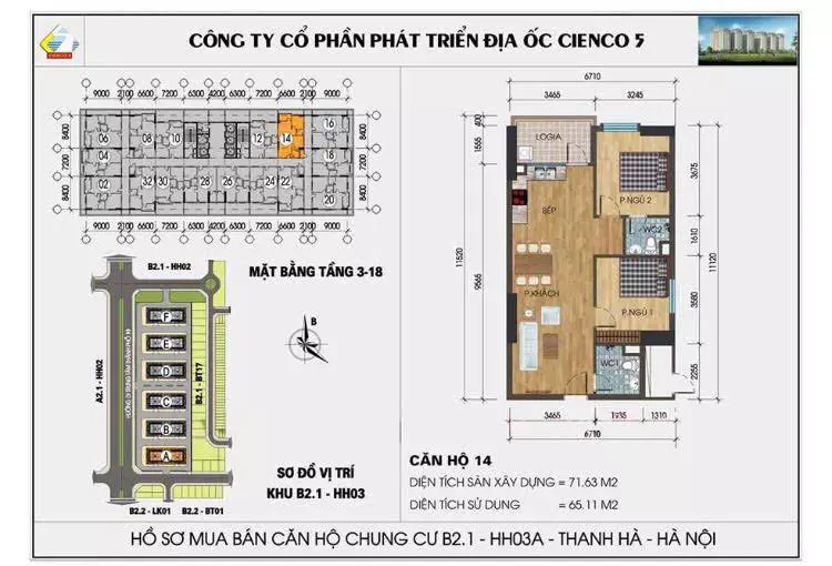 Chủ Nhà Cần Bán Gấp Căn 2 Ngủ Hh03F  Chung Cư Thanh Hà-anh-1