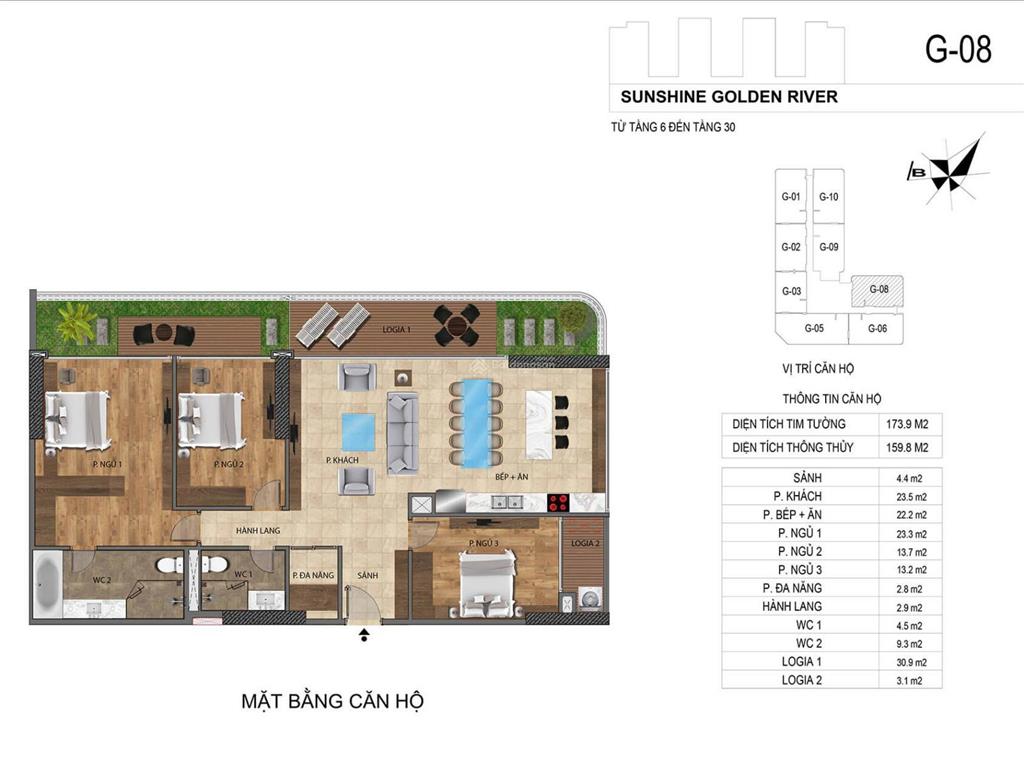 Bán căn hộ sân vườn golden river tây hồ rẻ hơn giá gốc cđt 123m2 đến 494m2 view sông hồng, hồ tây-anh-2