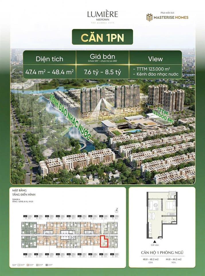 Duy nhất căn 1pn lumiere midtown chỉ 7.5 tỷ view trực diện sông đẹp nhất dự án, ưu đãi 17.5%-anh-19