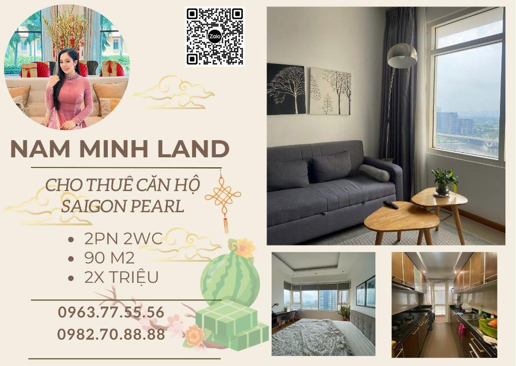 Hải Yến 0963775556 - Cho thuê căn hộ 2PN Saigon Pearl 90m2 , nhà đẹp, full nội thất mới, view sông Sài Gòn-anh-1