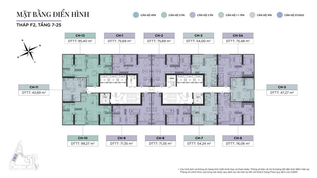 Quỹ căn mở bán sớm sun feliza cầu giấy có tất cả các dòng căn từ studio 4pn-anh-9