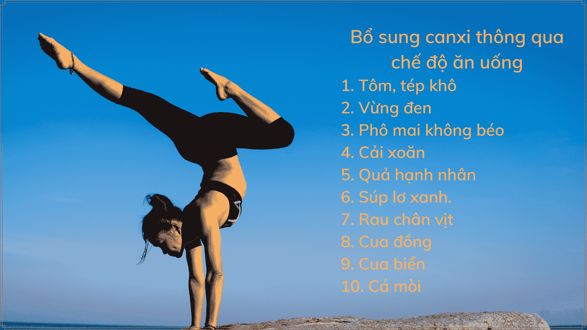 Bổ sung canxi thông qua chế độ ăn uống