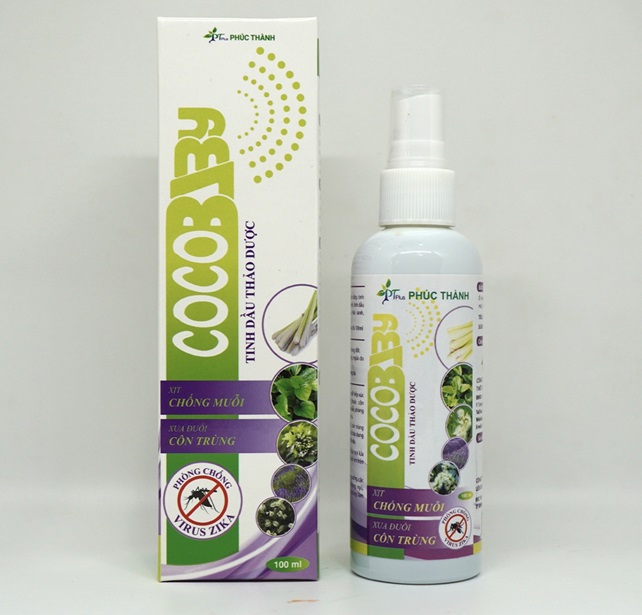 Xịt muỗi thảo dược COCO BABY- Bảo vệ làn da cho bé